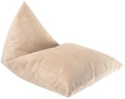 Πουφ Lounger Υφασμα Κοτλε Μπεζ