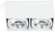 Φωτιστικό Οροφής - Spot Tecto 2xG53 AR111 max 15W White Faro Barcelona