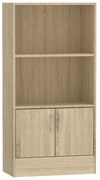Βιβλιοθήκη Negan pakoworld sonoma μελαμίνης 60x30x120εκ (1 τεμάχια)