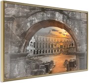 Αφίσα - Sunset in the Ancient City - 60x40 - Χρυσό - Χωρίς πασπαρτού