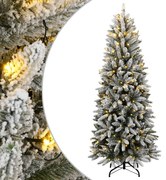 vidaXL Χριστουγεννιάτικο Δέντρο Τεχνητό με 150 LED & Χιόνι 120 εκ.