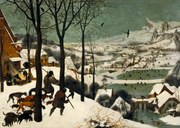 Αναπαραγωγή Hunters in the Snow (Winter), 1565, Pieter the Elder Bruegel