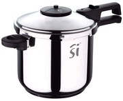 Χύτρα Ταχύτητας Creta SG-1523 BG0SG01523 6lt Φ22x14h Inox-Black Bergner 6lt Stainless Steel