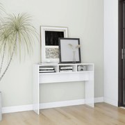 vidaXL Τραπεζάκι Κονσόλα Γυαλιστερό Λευκό 105 x 30 x 80 εκ Μοριοσανίδα