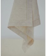 Μονόχρωμη Πετσέτα Φαγητού με Αζούρ Sintra 53x53cm Natural