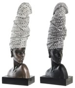 Διακοσμητική Φιγούρα DKD Home Decor Ρητίνη Αφρικάνα (15,5 x 13,5 x 42 cm) (x2)