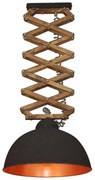 Φωτιστικό Οροφής Κρεμαστό HL-250-50P 77-3098 Up-Down Relief Brown Copper Homelighting Metal,Wood