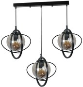 Φωτιστικό Οροφής - Ράγα Nepal 846STL1697 55x25x70cm 3xE27 40W Black Opviq