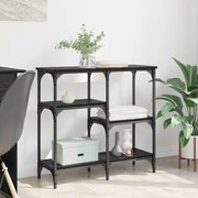 vidaXL με ράφι Μαύρη δρυς 80 x 29 x 75 εκ Επεξεργασμένο ξύλο