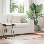 vidaXL Χαλιά χώρου Μπεζ 80x150 εκ. Πολυεστέρας Αντιολισθητικό