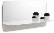 Καθρέπτης Τοίχου Horizon Horizontal White 40x80x17cm Normann Copenhagen Μέταλλο,Γυαλί