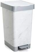 Κάδος Απορριμμάτων Smart 25LT 06647.001 D.Marble White Πλαστικό