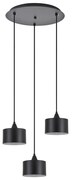 SE21-BL-B10-3BL-MS1 ADEPT PENDANT Black Metal Shade +