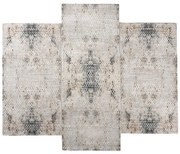 Χαλιά Κρεβατοκάμαρας (Σετ 3τμχ) Polcarpet Quadro 9876 Cream Grey