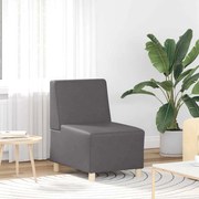 vidaXL Καθίσμα Σαλονιού Γκρι 55 x 74 x 82 εκ Τεχνητό δέρμα