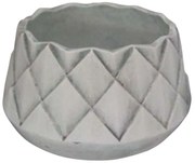 Κασπώ Ρόμβοι 06-00-23427 Φ22x13cm Grey-White Marhome Ceramic