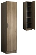Megapap Ντουλάπα Ρούχων Ricardo Μονόφυλλη Καρυδί 40x51,8x181εκ.