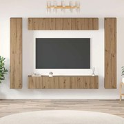 vidaXL Σετ επίπλου τηλεόρασης 10 pcs artisan δρυς 30.5 x 30 x 90 cm