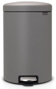 Кош за смет с педал Brabantia NewIcon 20L, Mineral Concrete Grey
