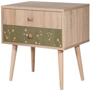 Κομοδίνο City Two Dino 863SPH3524 60x40x61cm Oak-Green