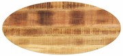 vidaXL Επιφάνεια Τραπεζιού Οβάλ 110x40x3,8 εκ. Μασίφ Ξύλο Μάνγκο