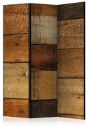 Διαχωριστικό με 3 τμήματα - Wooden Textures [Room Dividers]