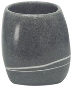 Ποτήρι Οδοντόβουρτσας Stones 5080 Dark Grey Kleine Wolke Polyresin