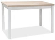 Τραπέζι κουζίνας Adam 100x60x75 δρυς sonoma/λευκό ματ DIOMMI ADAMDSB100 DIOMMI-80-1476