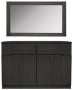 Μπουφές με Καθρέπτη Zebrano 120x40x80 εκ. 120x40x80 εκ.