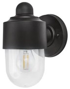 Απλίκα Φωτιστικό Τοίχου 1xE27 Πλαστικό IP44 LP-210 Heronia Lighting 42-0023 Μαύρο-Λευκό