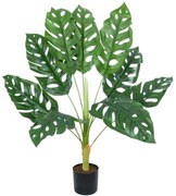 Τεχνητό Φυτό Monstera 20937 Φ90x80cm Green GloboStar Πολυαιθυλένιο,Ύφασμα