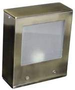 Απλίκα Φωτιστικό Τοίχου Διπλό Τετράγωνο G9 Lumen-3-91027-Ορείχαλκος 3-91027