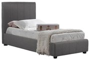 Επενδυμένο Κρεβάτι MONDY Μονό Ύφασμα Dark Grey 90x200 εκ. 102x217x125 εκ.