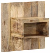 Κομοδίνο 50x27x50 cm Στερεό ακατέργαστο ξύλο Μάνγκο - Καφέ