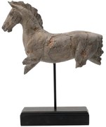 Διακοσμητικό Αλόγo 77622 15x15x36cm Grey Artekko Ρητίνη