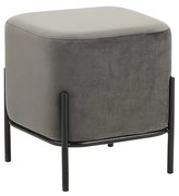 BELLA/S ΣΚΑΜΠΟ GREY VELVET ΥΦΑΣΜΑ 36X36Χ38εκ.