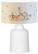 GIRAFFE 204-0026 Παιδικό Eπιτραπέζιο Φωτιστικό Φιγούρα Μονόφωτο 1 x E27 IP20 Λευκό Ύφασμα-Μ24 x Π24 x Υ32cm Globostar 204-0026 Λευκό