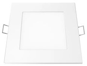 LED SLIM PANEL WHITE SQUARE REC. 6W 3000K 400Lm 120mm 230V AC Ra80 ACA PLATO630SW