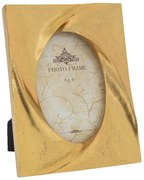 Κορνίζα Με Χρυσό Σχέδιο 89715 16x3x21cm Brown Πολυρεσίνη