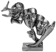 Διακοσμητικές Φιγούρες 565TNL1338 36x10x33cm Silver Aberto Design Πολυέστερ