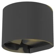 Απλίκα Φωτιστικό Τοίχου LED 6W IP65 3CCT Flathead It Lighting-80203540-Μαύρο 80203540