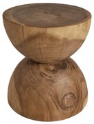 Artekko Munggur Ξύλινο Βοηθητικό Τραπεζι (Σκαμπό) σε Φυσική Απόχρωση (40x40x50)cm Artekko 730-3204