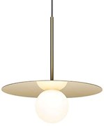 Φωτιστικό Οροφής Bola Disc 12 10669 30,5x10,2cm Dim Led 390lm 6W Brass Pablo Designs