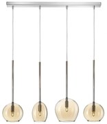 Φωτιστικό Οροφής - Ράγα 01156-09BR G9 LED 85cm Amber Luma