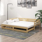vidaXL Καναπές Κρεβάτι Συρόμενος 2x(90x200) εκ. από Μασίφ Ξύλο Πεύκου