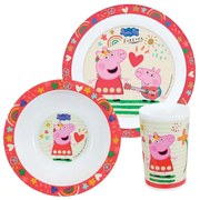 Σερβίτσιο Φαγητού Παιδικό (Σετ 3Τμχ) Peppa Pig 006105 Multi Ango Πολυπροπυλένιο