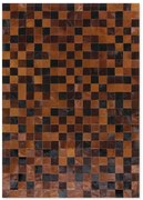 Δερμάτινο Χειροποίητο Χαλί Skin 10 Multy Brown-Black