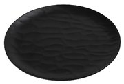 Πιάτο Γλυκού Μελαμίνης Black Wavy Matt ESPIEL 19εκ. MLB342K72-6