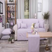 Διακοσμητική Μαξιλαροθήκη Galia 07 Lila Teoran 45X45 Cotton-Polyester