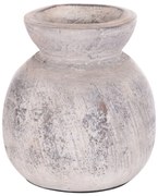 ΔΙΑΚΟΣΜΗΤΙΚΟ ΕΠΙΤΡΑΠΕΖΙΟ ΒΑΖΟ VERMO HM4396 ΤΕΡΑΚΟΤΑ ΣΕ ΑΝΟΙΧΤΟ ΓΚΡΙ Φ18x19Υεκ.